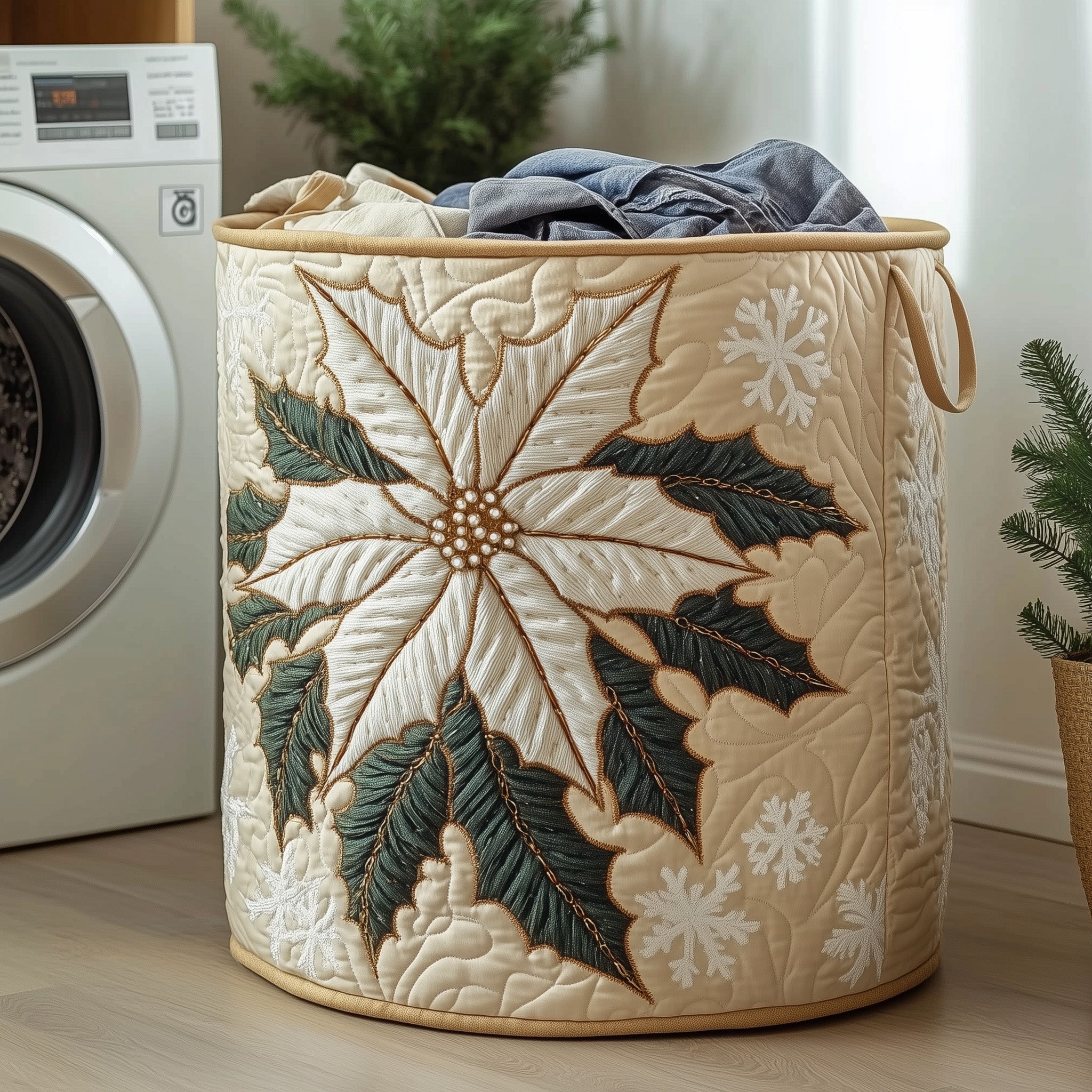 Elegant Quilted Laundry Basket Unique Christmas Gifts