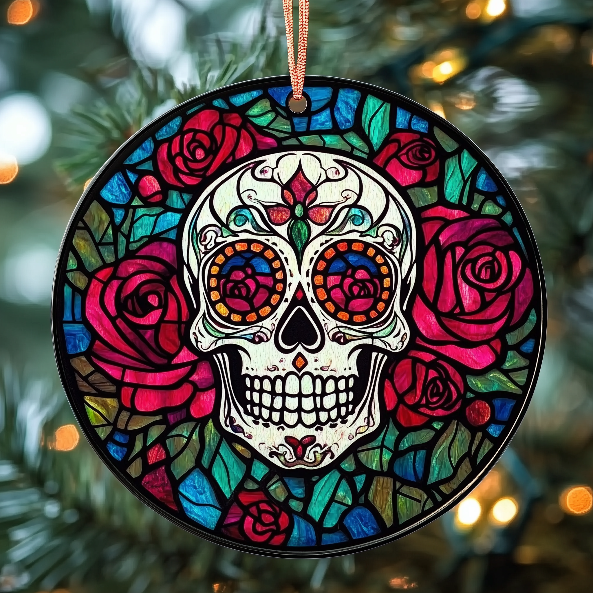 Elegant Skull Mica Ornament Add a Personal Flair to Your Tree with Rare Ornaments