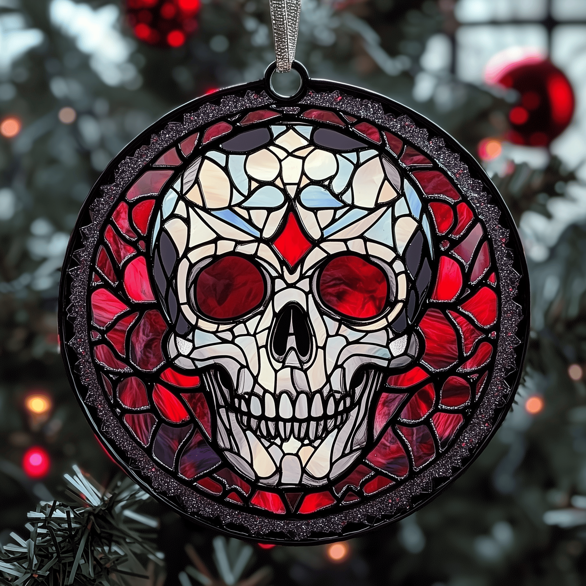 Elegant Skull Mica Ornament Bring Elegance to Your Decor with Exquisite Ornaments