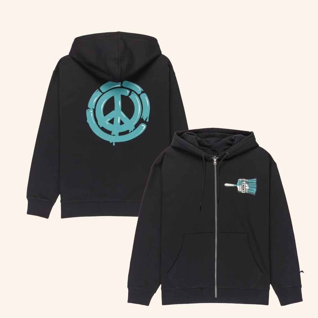 Element Brand Merch Recycled Paint Brush Hoodie Gifts For Son
