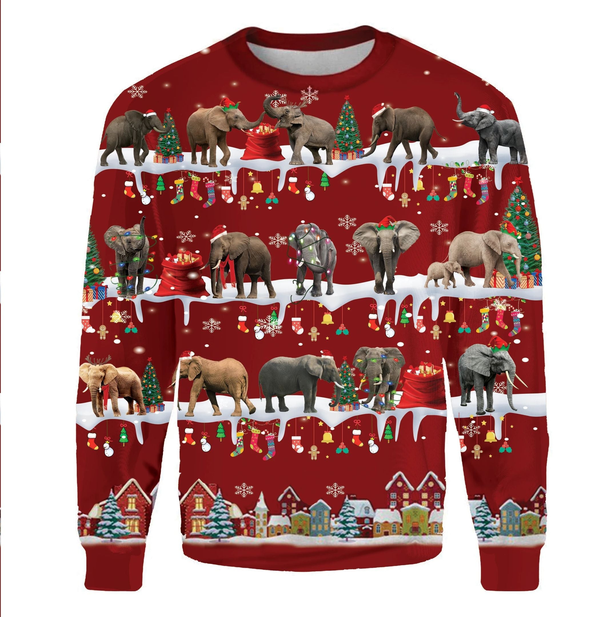 Elephant Christmas Tree Sweatshirt Ugly Christmas Sweater Gift For Elephant Lover Best Xmas Present Elephant Christmas Tree Sweatshirt Ugly Christmas Sweater Gift For Elephant Lover Best Xmas Present