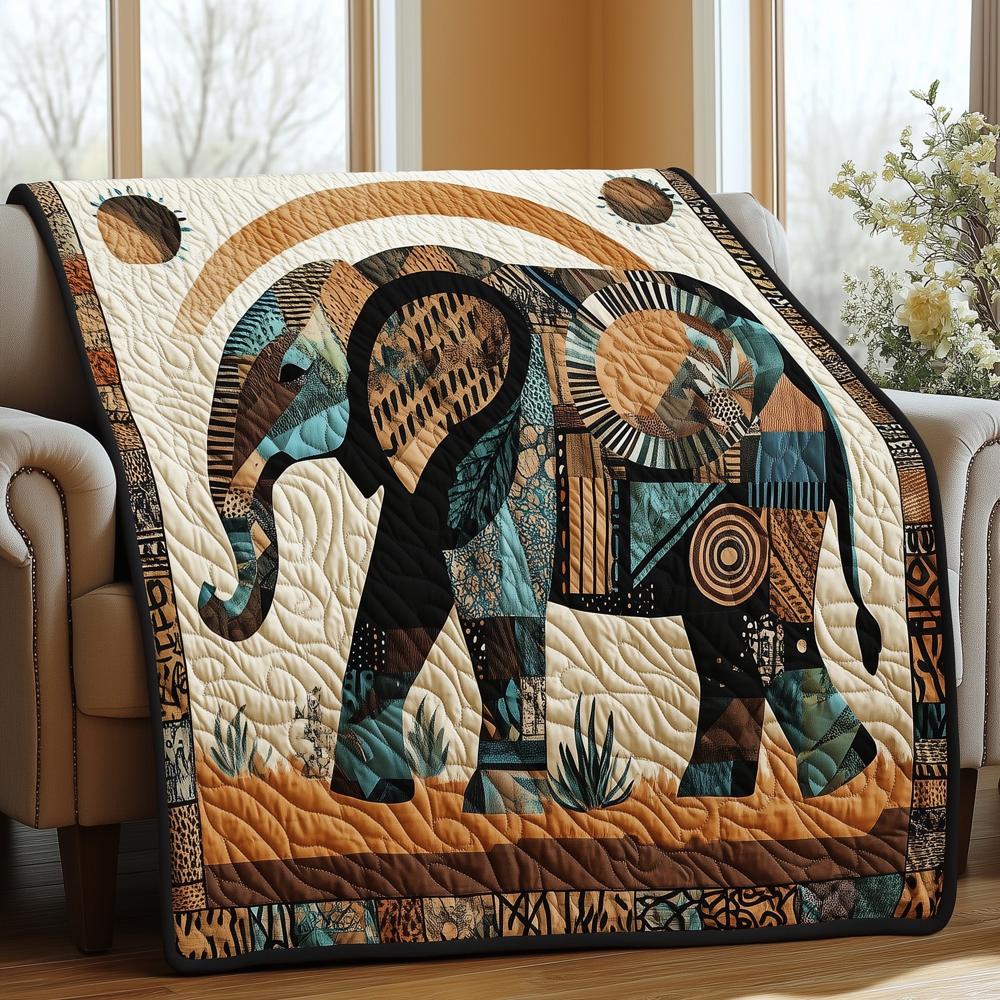 Elephant Dream Quilted Blanket Couch Throw BlanketElephant Presents For Christmas