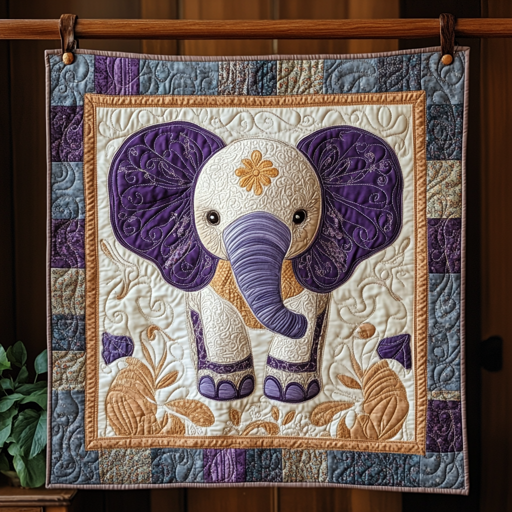 Elephant Dreams Quilted Blanket Best White Elephant Gifts 2025