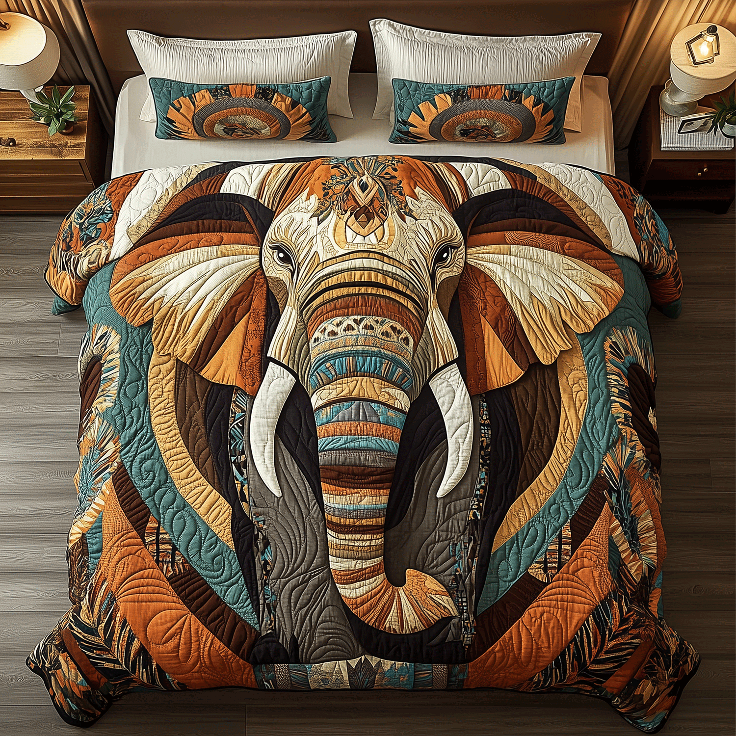 Elephant Essence Quilted Bedding Set Home Comfort Bedding Set That Everyone Will Love