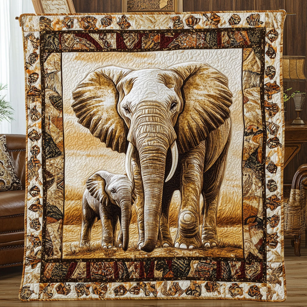 Elephant Family Bond Quilt Blanket Elephant Themed Blanket Gifts To Get Mom For Christmas