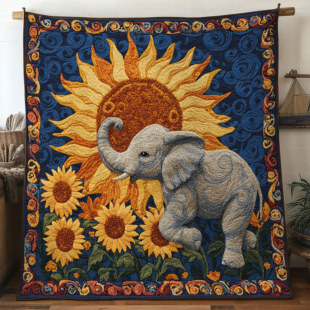 Elephant Glory Quilt Blanket Christmas Throws Christmas Presents For Elephant Lovers