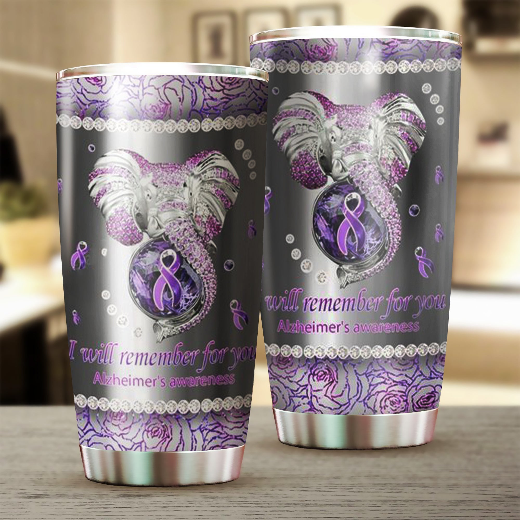 Elephant I Will Remember For You Alzheimer's Awareness Tumbler Alzheimer's Gift Ideas Elephant I Will Remember For You Alzheimer's Awareness Tumbler Alzheimer's Gift Ideas