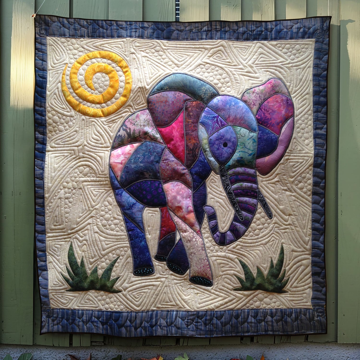 Elephant Majesty Quilted Blanket Elephant Gifts For Her