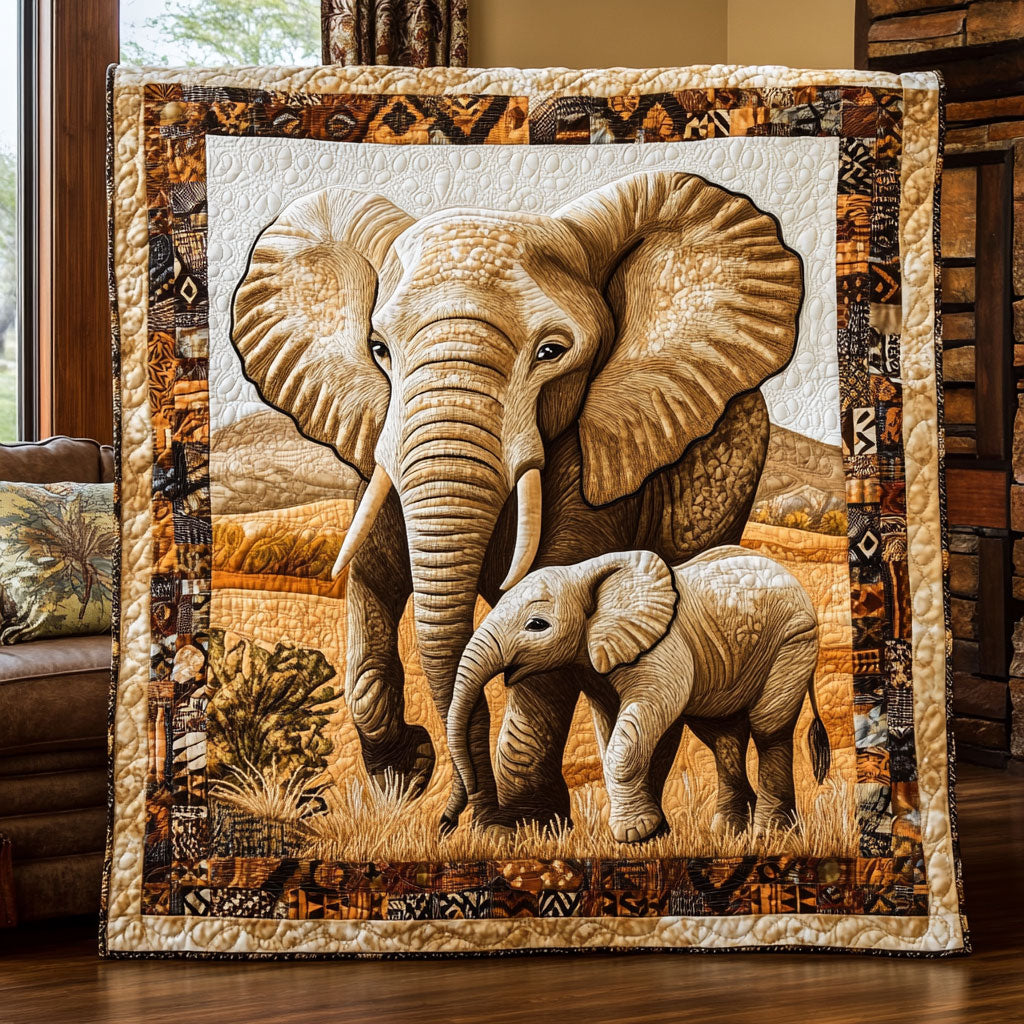 Elephant Mother's Blessing Quilt Blanket Elephant Themed Blanket Gifts To Get Mom For Christmas