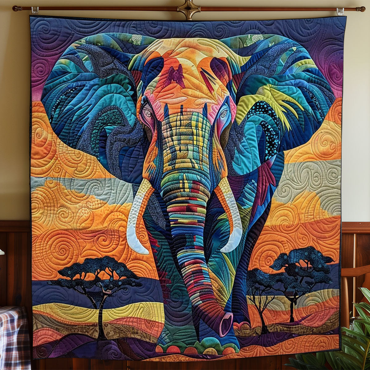 Elephant Quilt Blanket Couch Blanket Meaningful Gifts For Mom