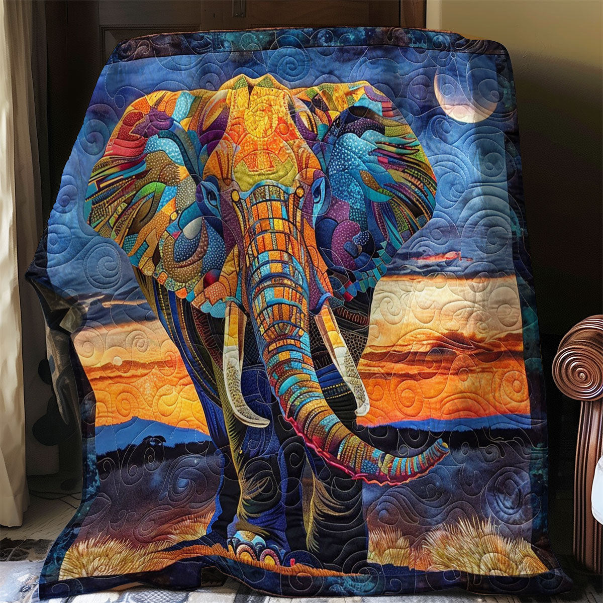 Elephant Quilt Blanket King Size Blanket Christmas Gift For Elephant Lovers