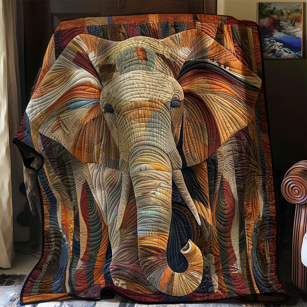 Elephant Quilt Blanket King Size Blanket Christmas Gifts For Wife