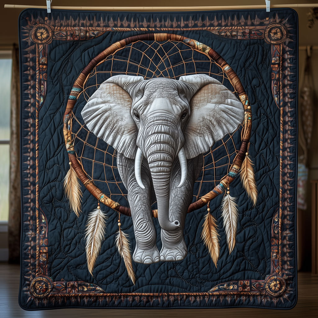 Elephant Quilt Charming Quilt Blanket Gift for Festive Spirit(1)