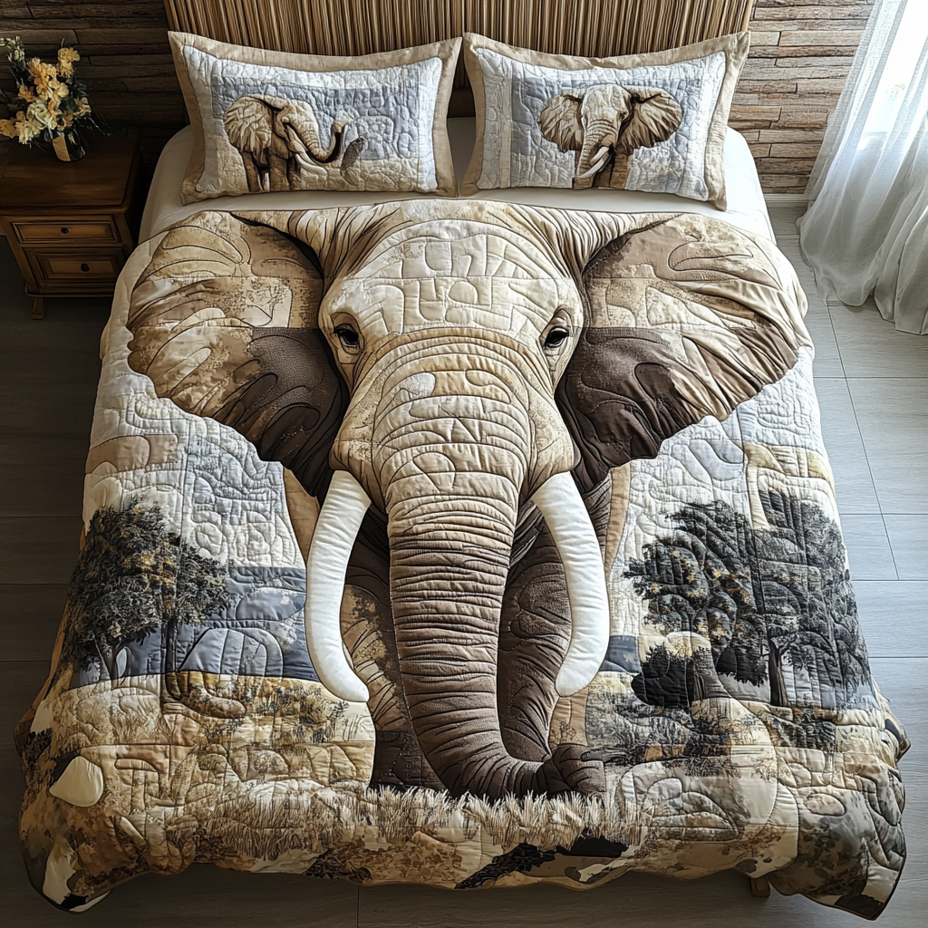 Elephant Quilted Bedding Set Christmas Bedding Sets Best Elephant Gift Ideas