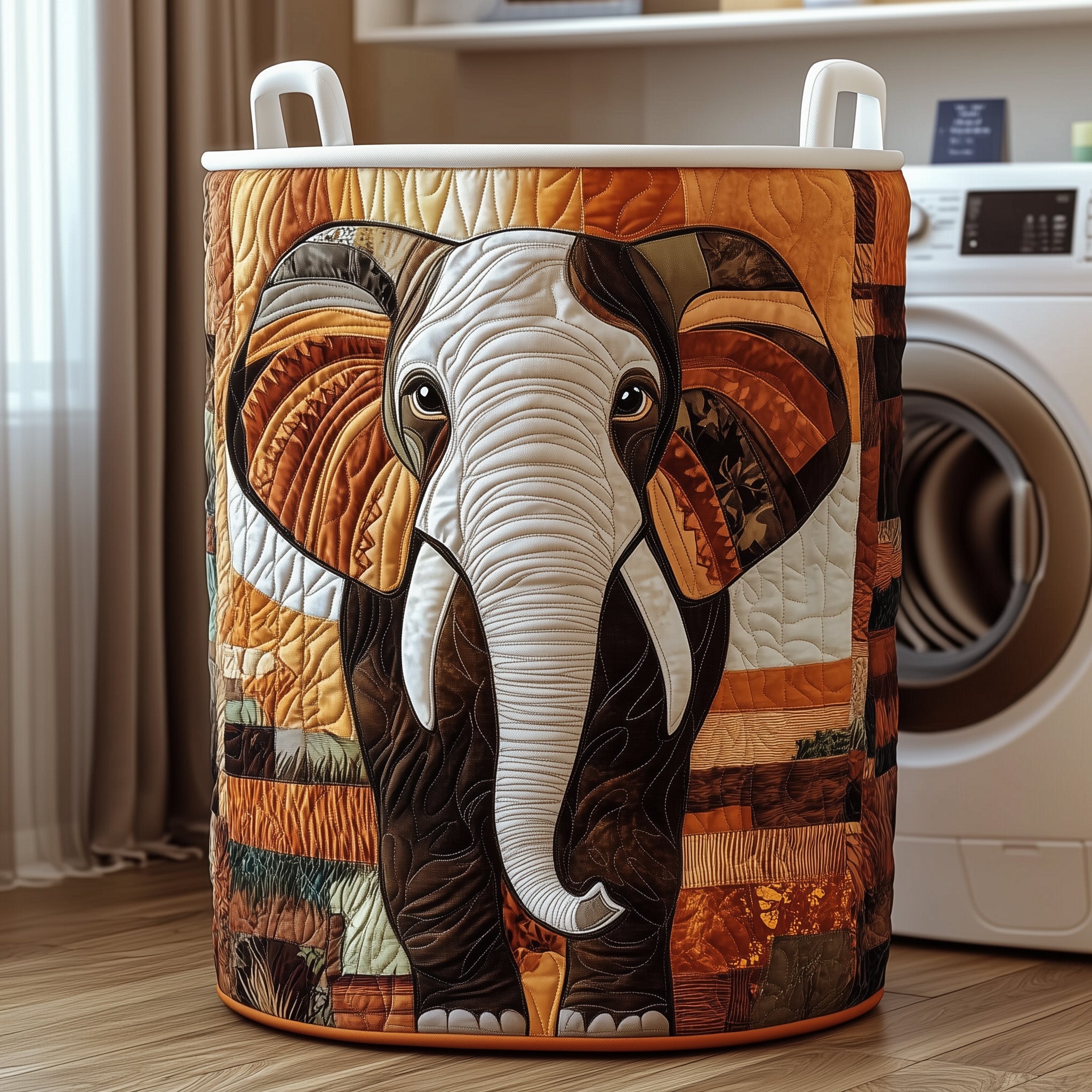 Elephant Quilted Laundry Basket Good Elephant Themed Gifts
