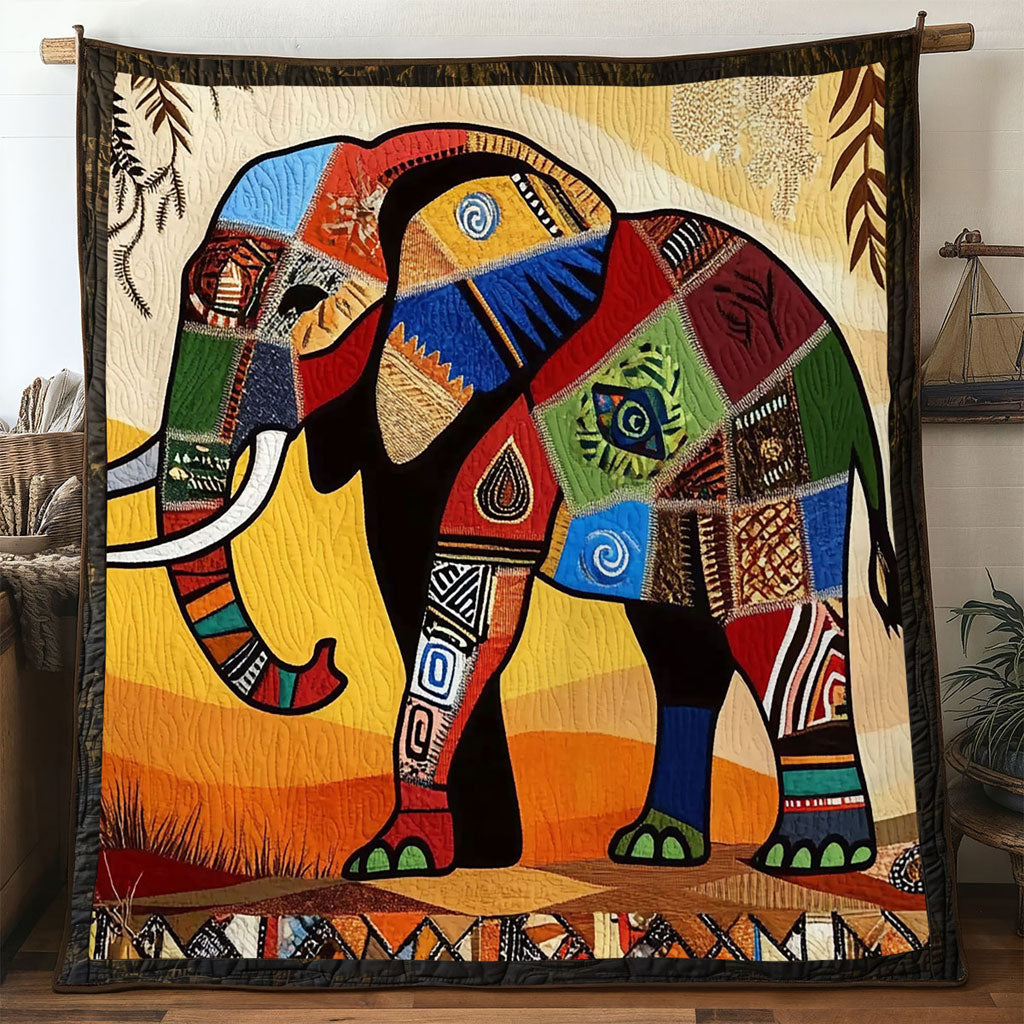 Elephant Sacred Legacy Quilt Blanket Elephant Themed Blanket African American Gifts For Her