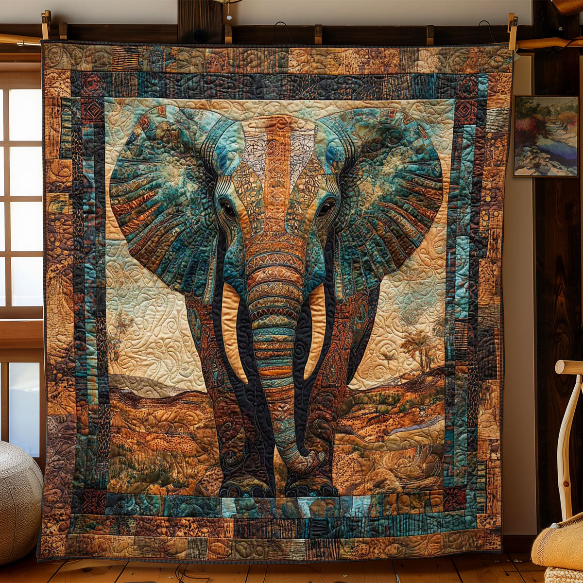 Elephant Spirit Quilt Blanket Cute Gift For Elephant Lovers