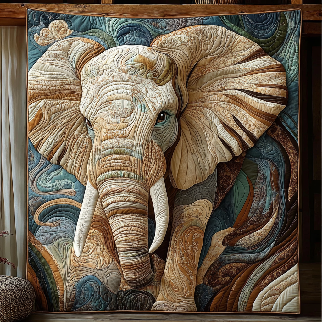 Elephant Watch Quilted Blanket Unique Elephant Gifts