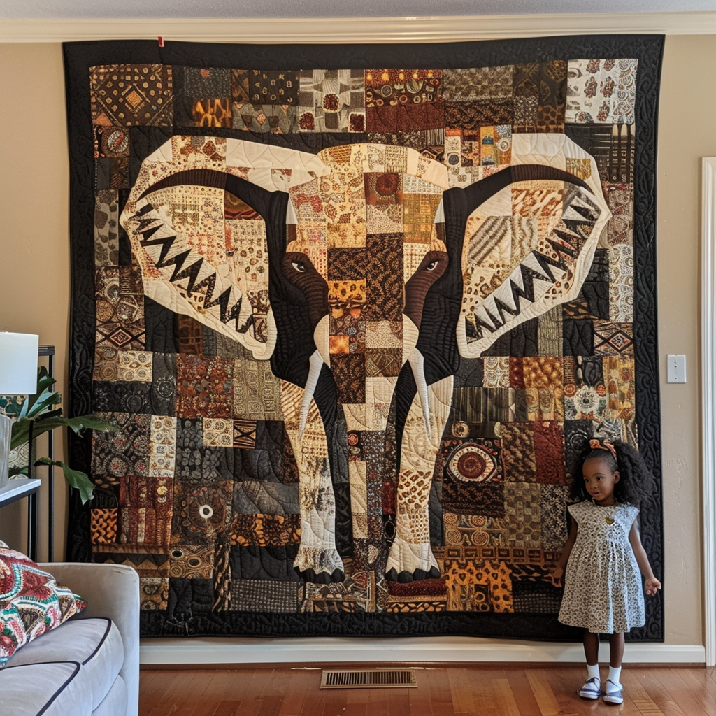Elephant Woodland Quilted Blanket Best White Elephant Gifts 2025