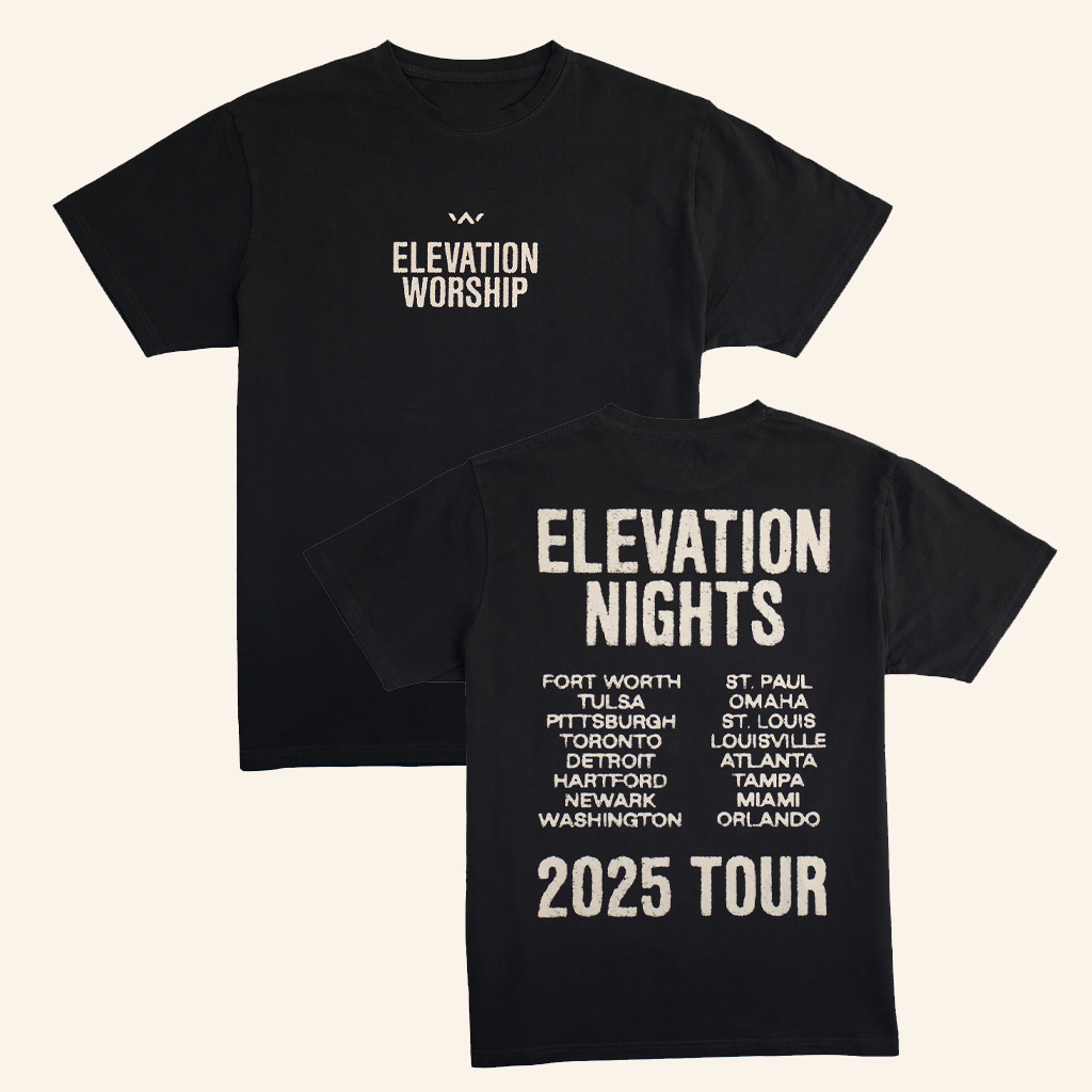 Elevation Church Merch Elevation Nights Tour 2025 T-Shirt Christmas Gifts For Guys Elevation Church Merch Elevation Nights Tour 2025 T-Shirt Christmas Gifts For Guys