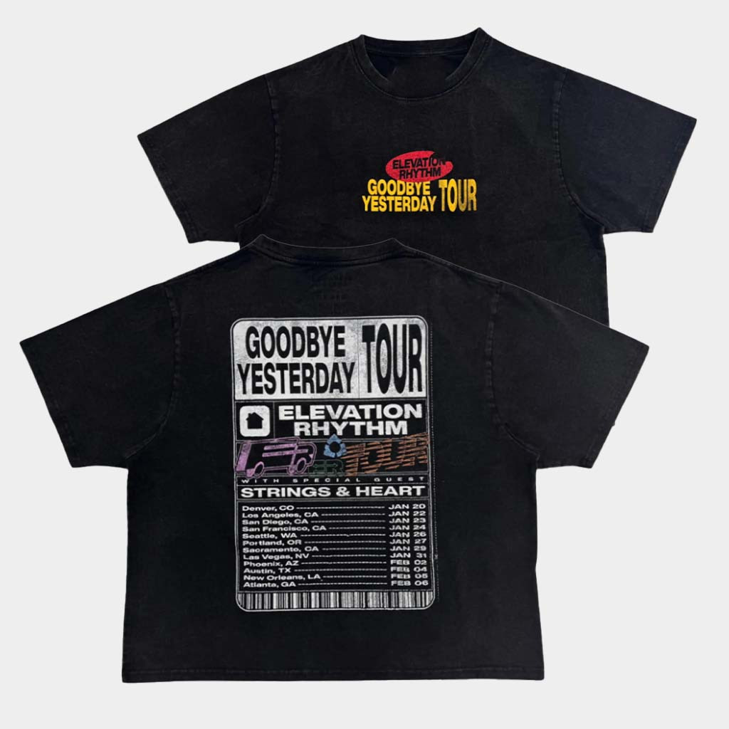 Elevation Church Merch Goodbye Yesterday Tour Wash T-Shirt Best Birthday Gift For Husband