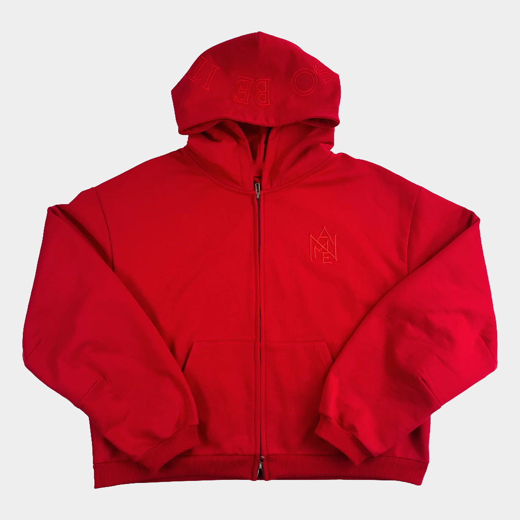 Elevation Church Merch SO BE IT Crest Zip Hoodie Red Gifts Ideas For Besties