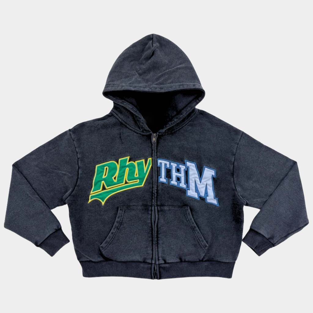 Elevation Rhythm Merch Rhythm Cropped Zip Hoodie Presents For Music Lovers