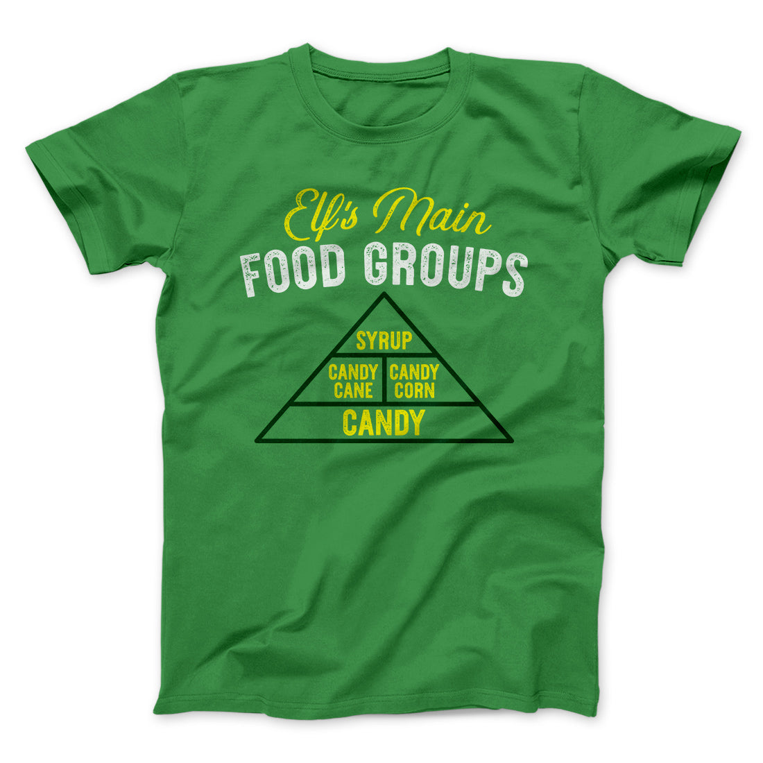 Elf Main Food Groups Funny Movie Unisex T-Shirt Gift For Dudes