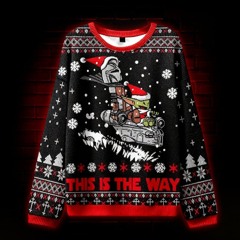 Elf This is the way Ugly Christmas Sweater Best Xmas Apparel Gifts For Elf Lovers
