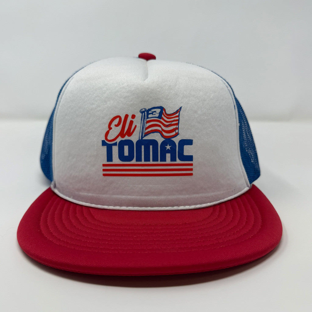 Eli Tomac Merch Eli Tomac Flag Trucker Snapback Hat Best Gifts For Racing Fans