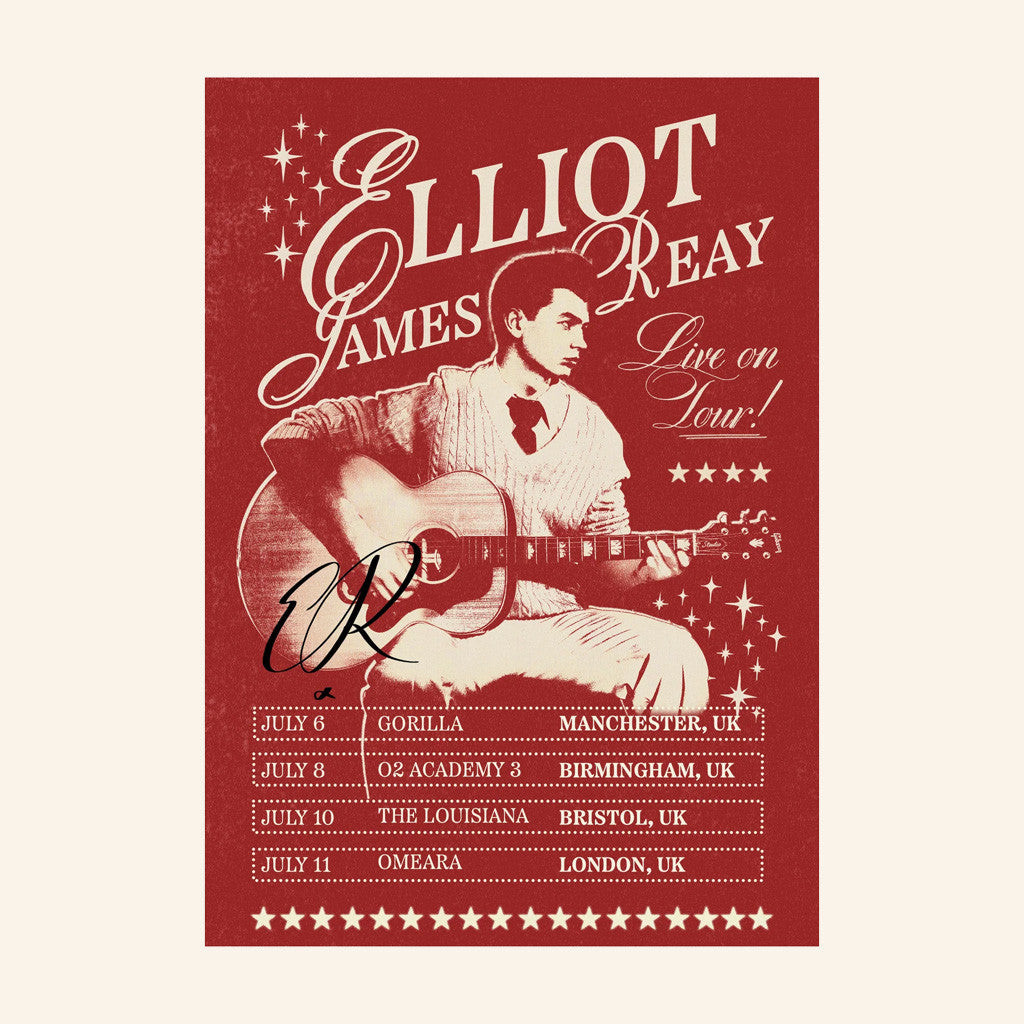 Elliot James Reay Merch All This To Say I Love You Signed Tour Poster Fan Merch Wall Decor