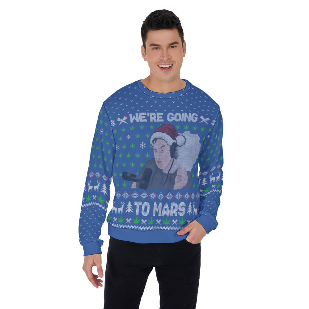 Elon Musk Ugly Christmas Sweater Black Royal Holiday Gift Merch That Everyone Will Adore
