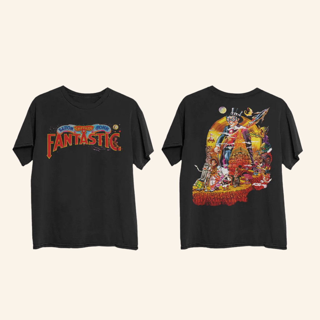 Elton John Merch Captain Fantastic 50Th Anniversary T-Shirt Best Gifts For Boyfriend Elton John Merch Captain Fantastic 50Th Anniversary T-Shirt Best Gifts For Boyfriend