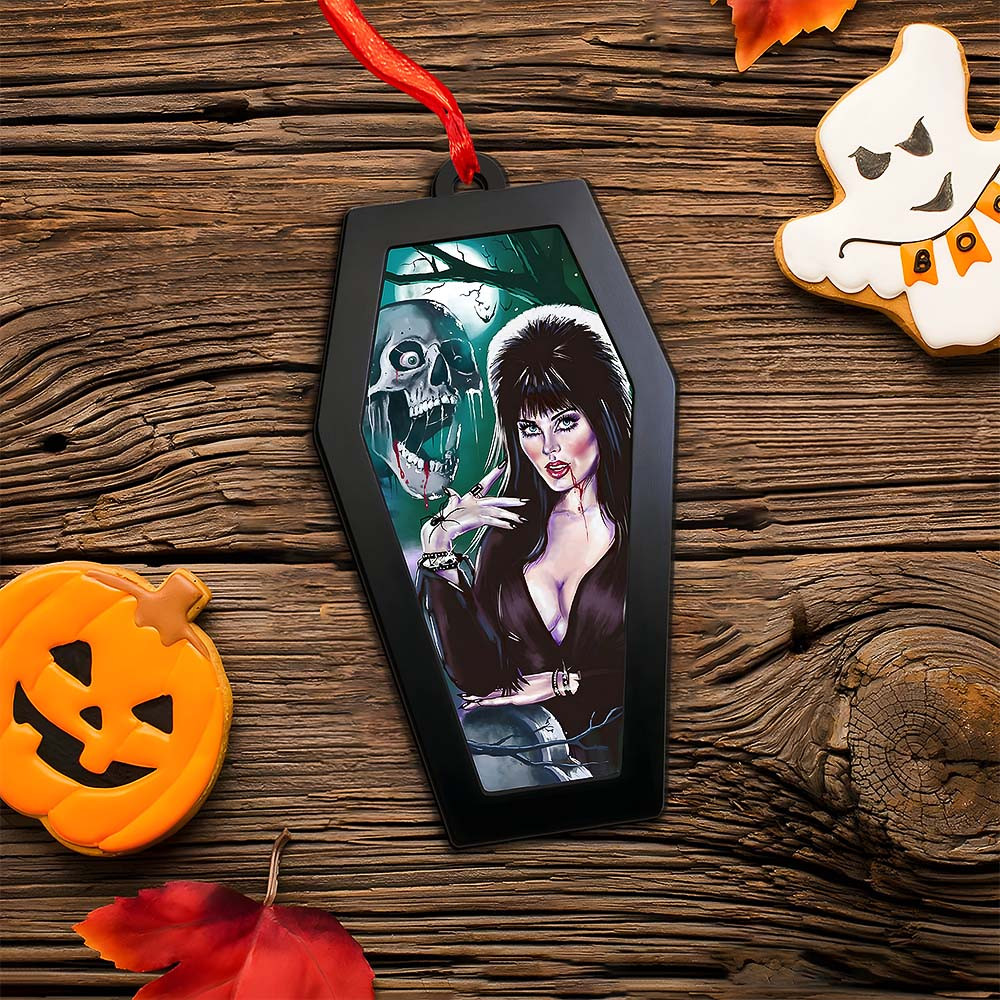 Elvira Mistress Of The Dark Ornament Creepy Gift For Readers