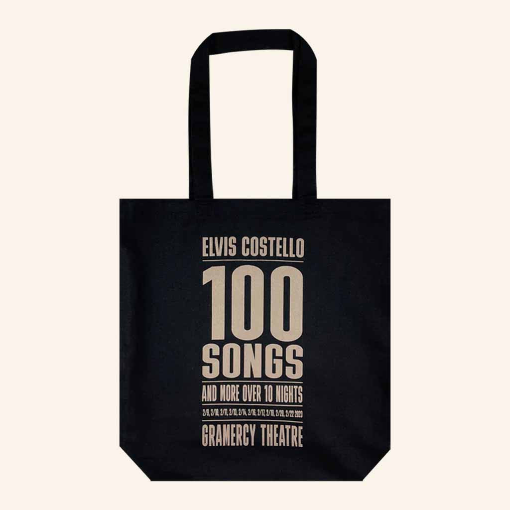 Elvis Costello Merch Gramercy Theatre 100 Songs Tote Bag Christmas Present For Mom Elvis Costello Merch Gramercy Theatre 100 Songs Tote Bag Christmas Present For Mom
