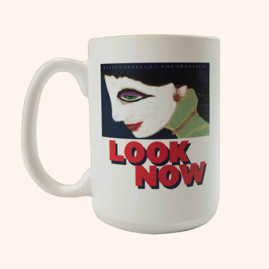Elvis Costello Merch Look Now Mug Christmas Gift Ideas For Music Lovers Elvis Costello Merch Look Now Mug Christmas Gift Ideas For Music Lovers