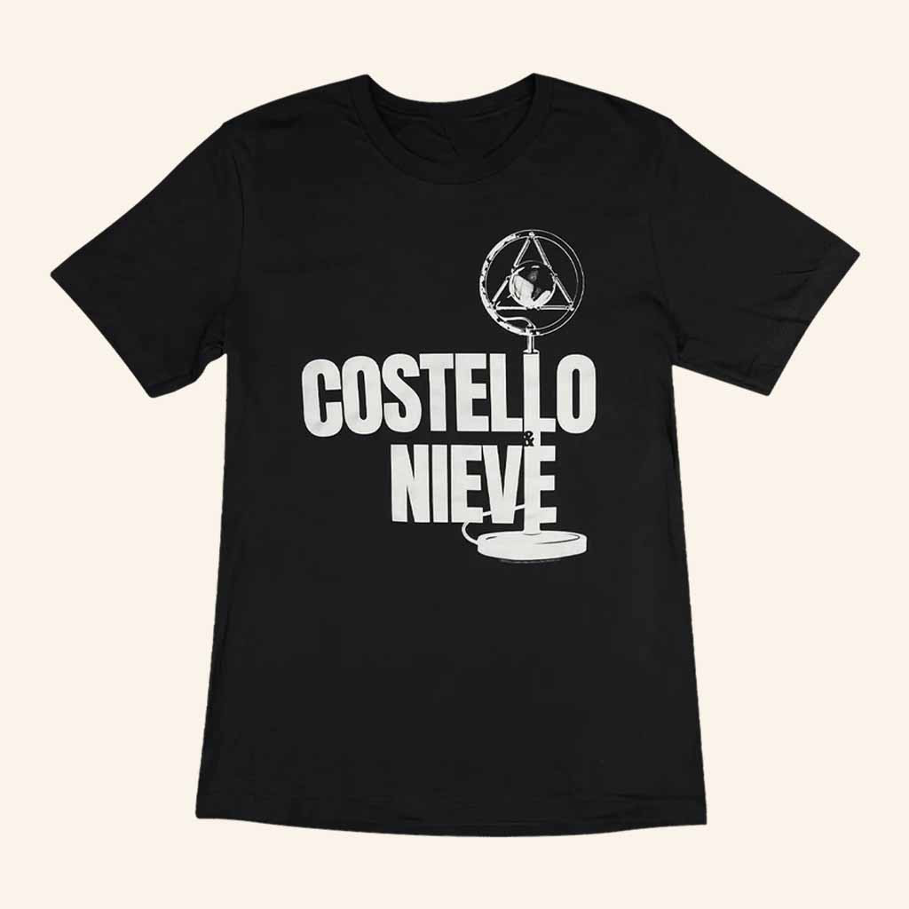 Elvis Costello Merch Microphone T-Shirt Christmas Presents For Boyfriend