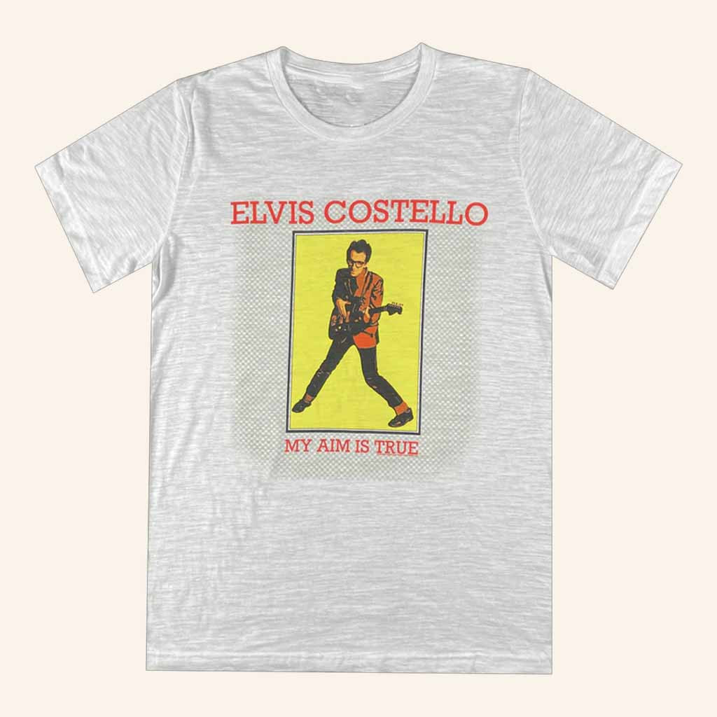 Elvis Costello Merch My Aim Is True Vintage T-Shirt Music Related Gifts For Guys