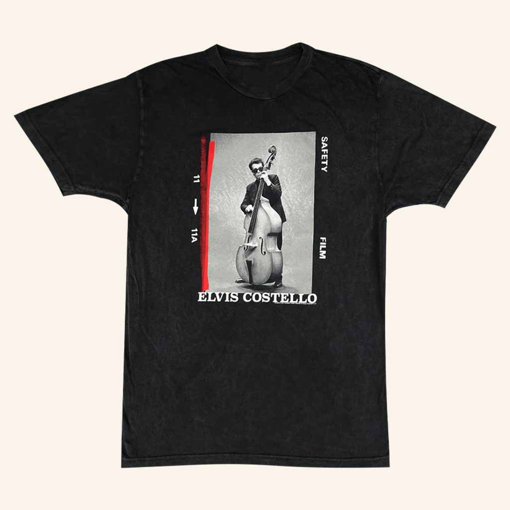 Elvis Costello Merch Stand Up Bass Safety Film Shirt Unique Christmas Gifts For Him Elvis Costello Merch Stand Up Bass Safety Film Shirt Unique Christmas Gifts For Him