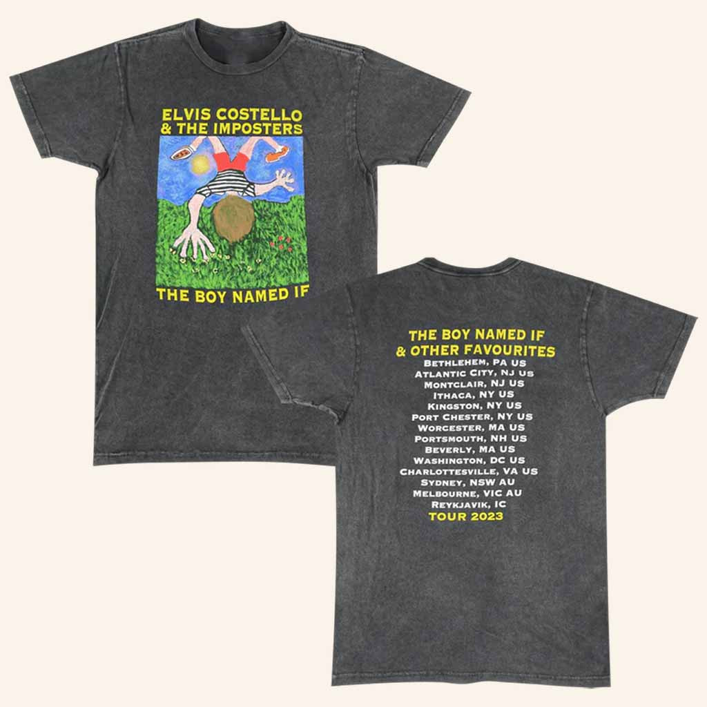 Elvis Costello Merch The Boy Named If 2023 Tour T-Shirt Presents For Music Lovers Elvis Costello Merch The Boy Named If 2023 Tour T-Shirt Presents For Music Lovers