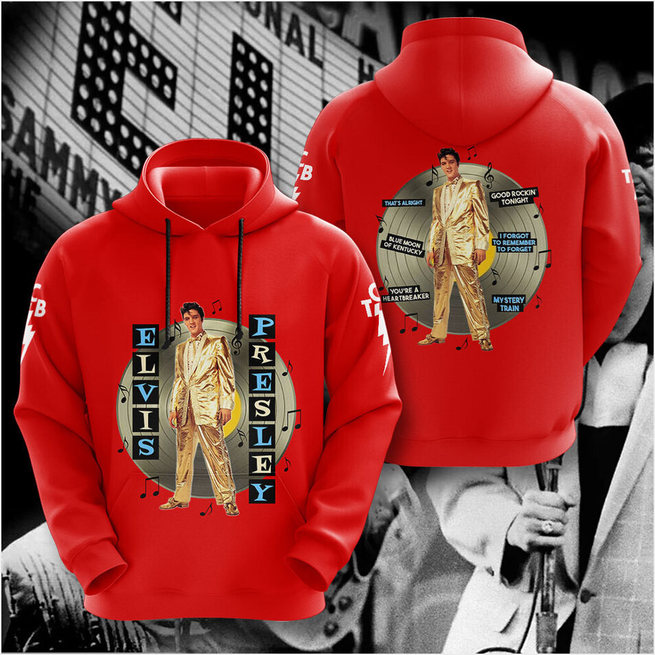 Elvis Presley Black 1956 Jailhouse Rock Hoodie Gifts For Her Trendy Merch Elvis Presley Black 1956 Jailhouse Rock Hoodie Gifts For Her Trendy Merch