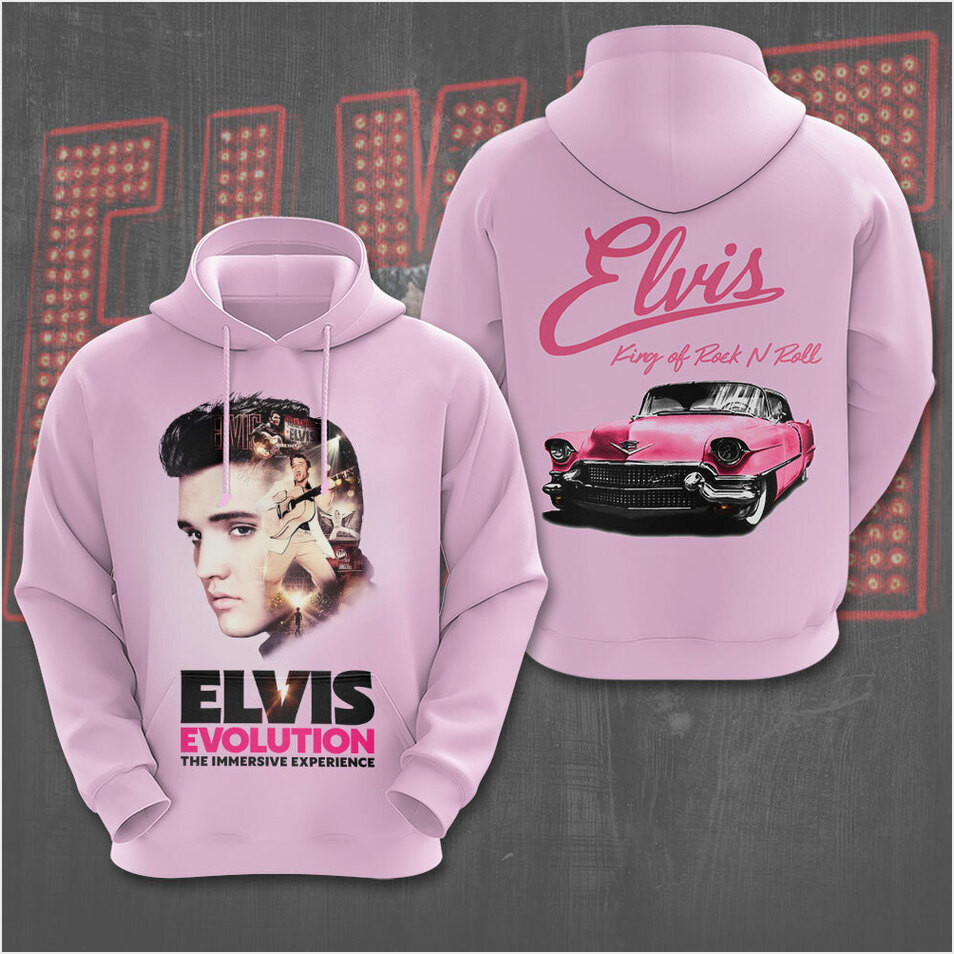 Elvis Presley Rock And Roll Rhinestones Hoodie Gifts For Sister Trendy Merch