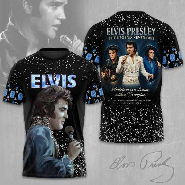 Elvis Presley The Legend Never Die T-Shirt Father_S Day Gifts For Music Lovers