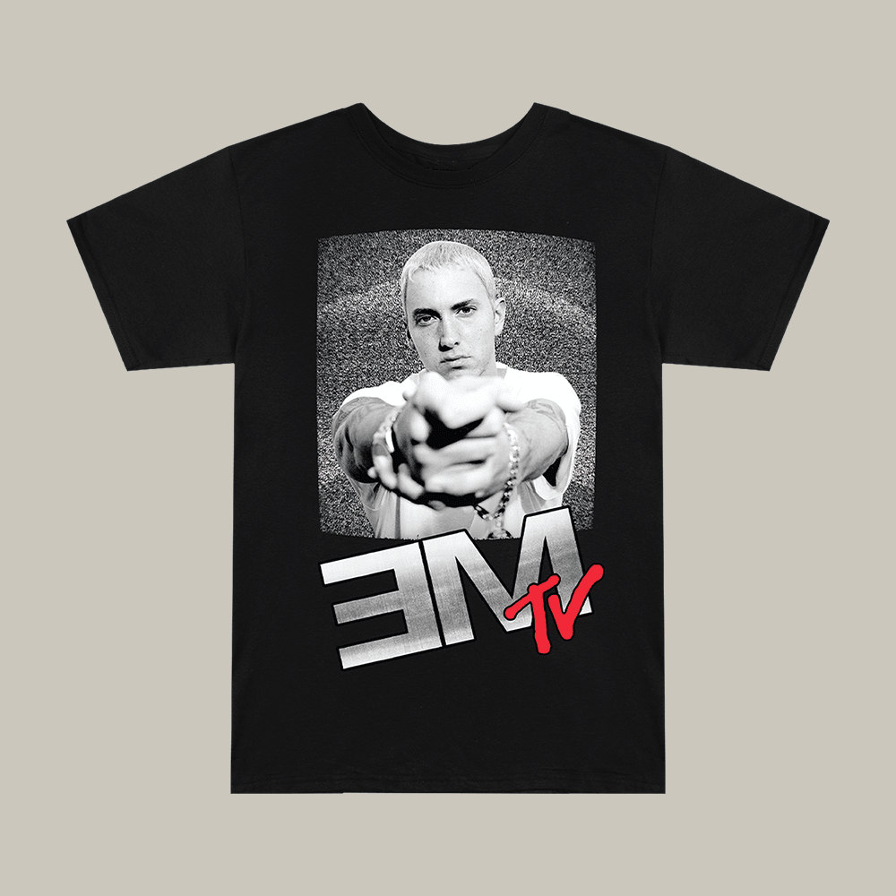 EM TV Eminem T-Shirt Music Themed Eminem Portrait Tee Unique Fan Gift For Friends