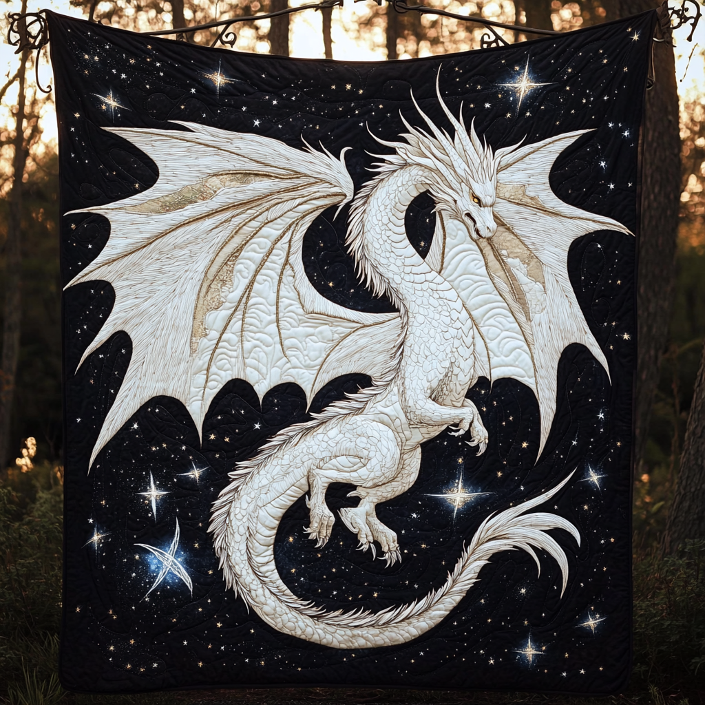 Ember Wrath Quilted Blanket Unique Dragon Gifts