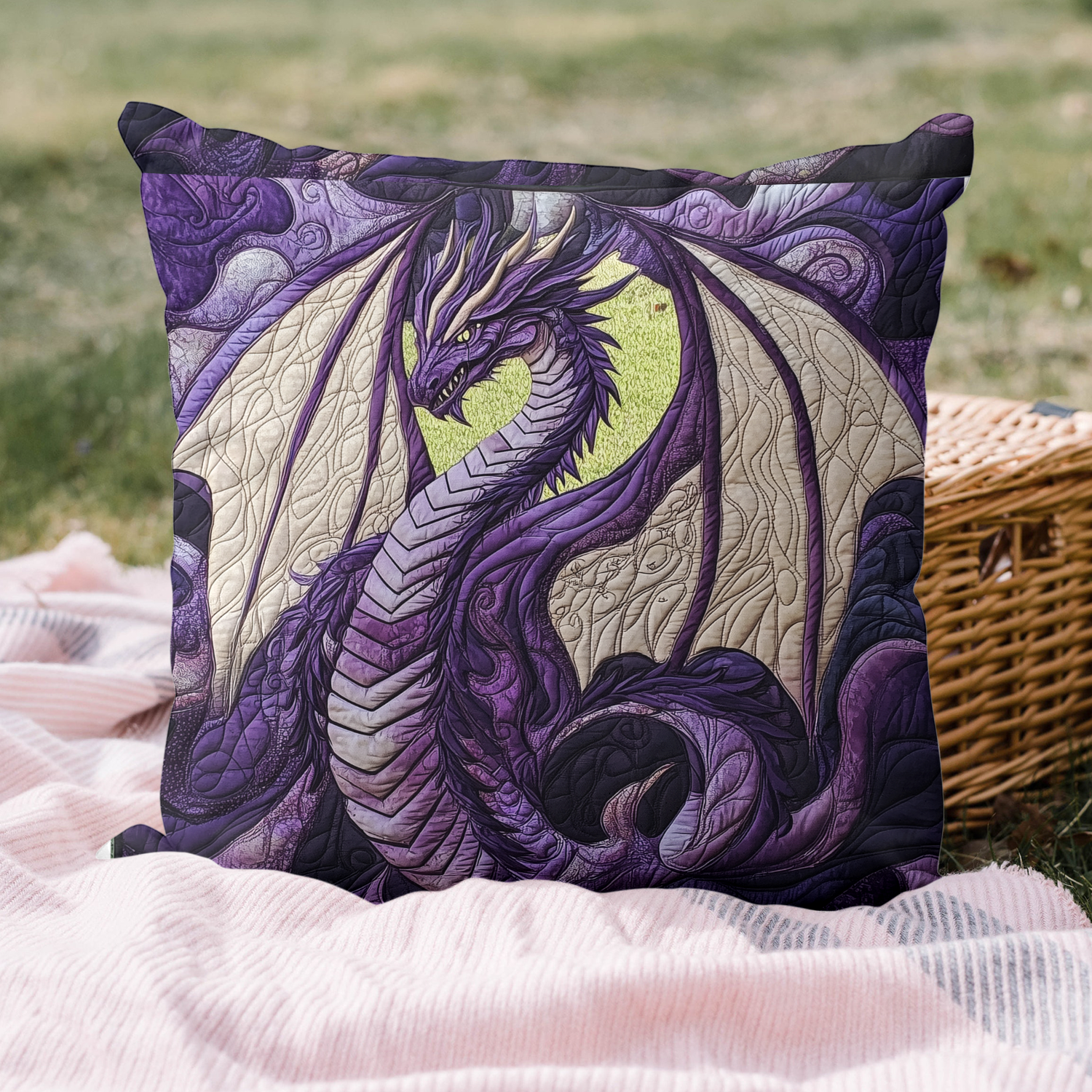 Emberflight Majesty Quilted Pillow Case Xmas Pillow Cover for Holiday Decor