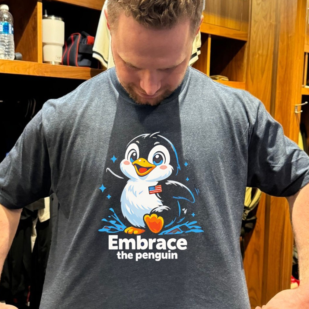 Embrace The Penguin T-Shirt Gifts For Husband Who Has Everything
