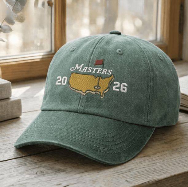 Embroidered Masters Golf Baseball Cap Augusta Inspired Tournament Hat Presents For Dad