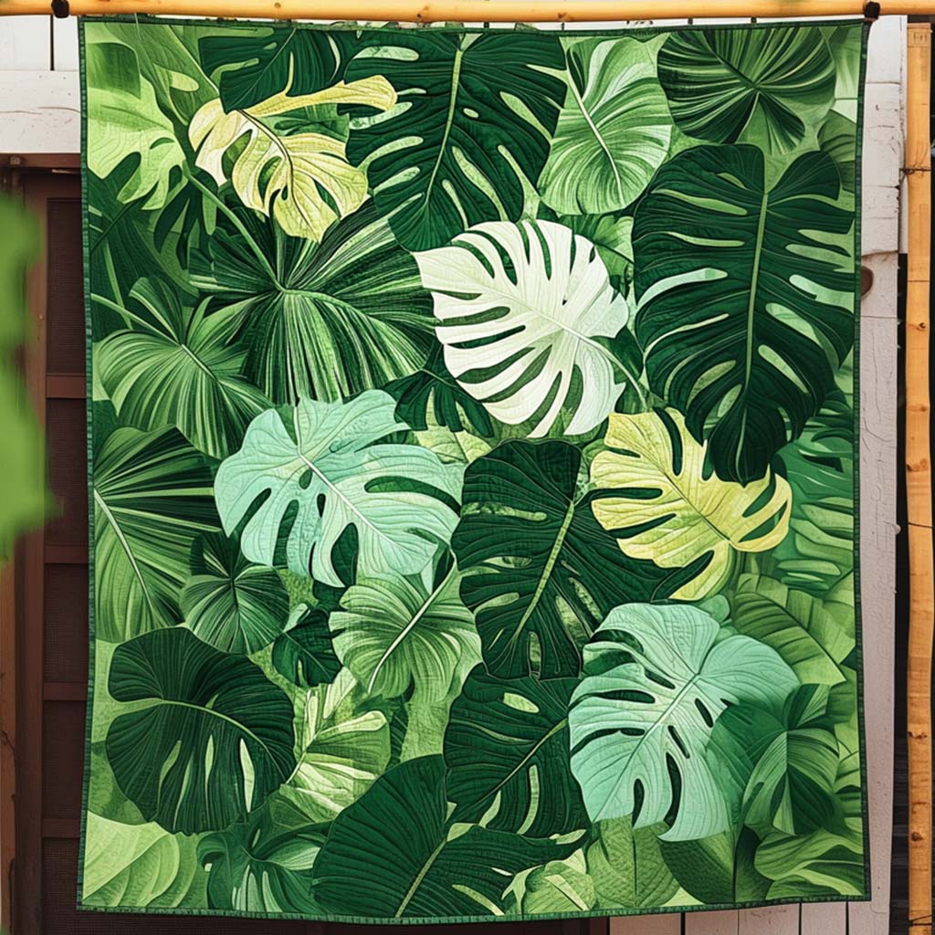 Emerald Canopy Quilted Blanket Christmas Gift Blanket