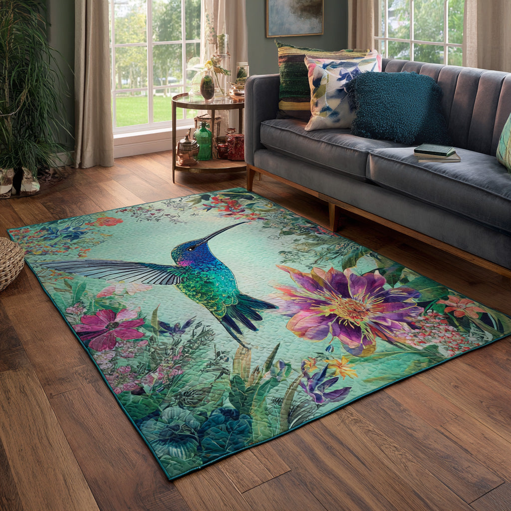 Emerald Flight Area Rug Foyer Christmas Decor Gifts For Hummingbird Watchers